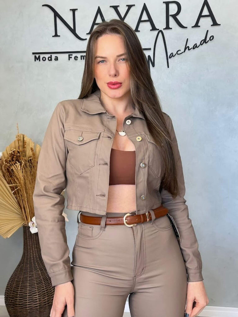 Jaqueta Jeans Resinada Optimist