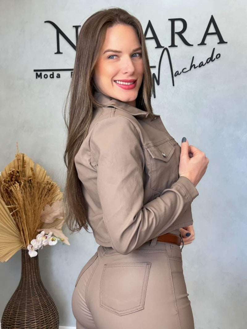 Jaqueta Jeans Resinada Optimist