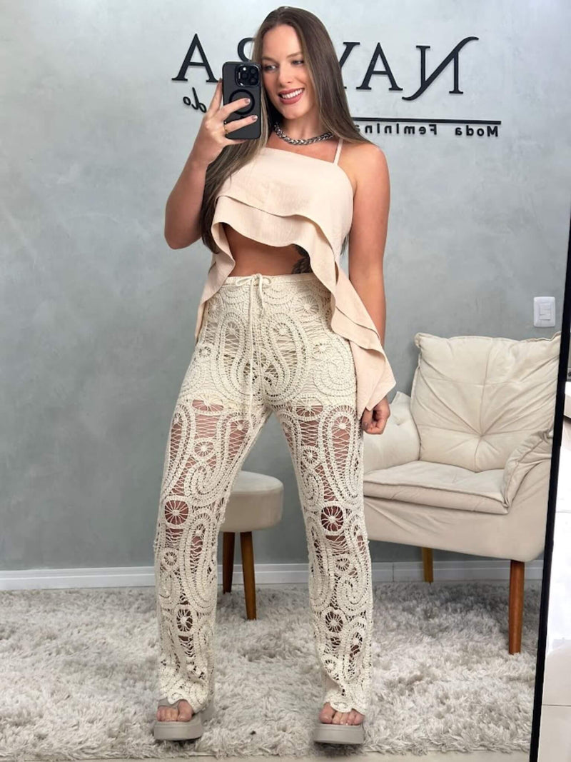 Calça Crochê