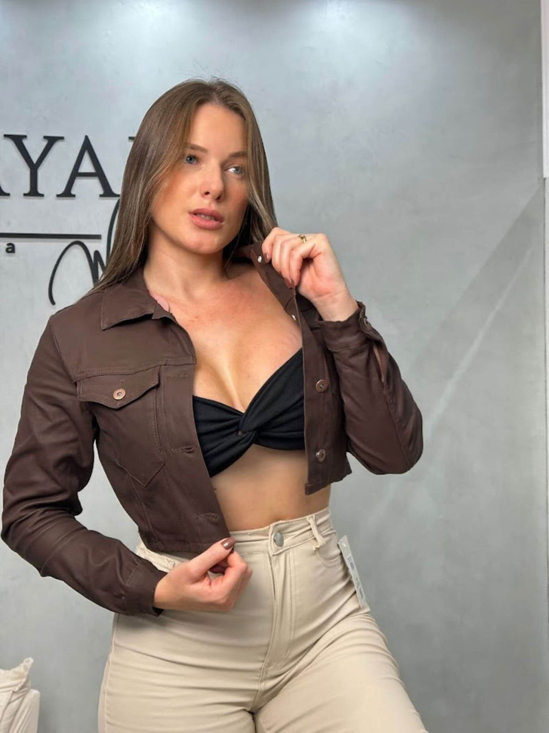 Jaqueta Jeans Resinada Optimist