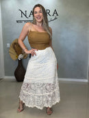 Saia Mídi em Croche Tule