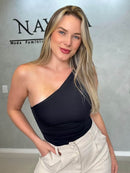 Body Íris - Poliamida Um Ombro Só