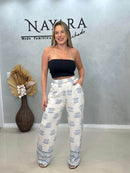 Pantalona Jardim de Lótus