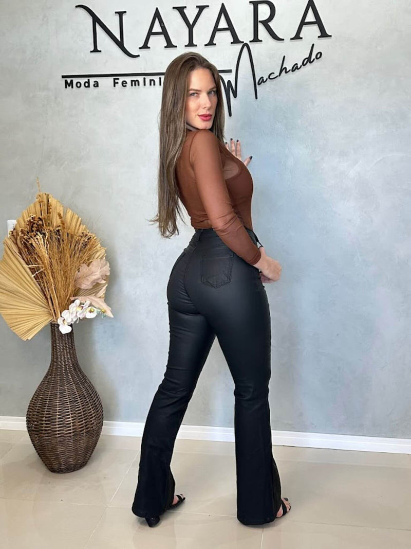 Calça Jeans Resinada Optimist Flare