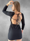 Vestido Tricot Manga Longa - Loja Nayara Machado