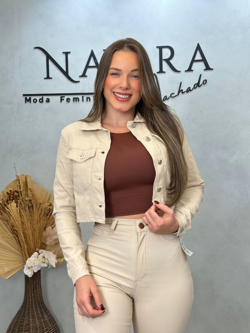 Jaqueta Jeans Resinada Optimist