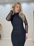 Vestido Longo em Tule com Forro Interno