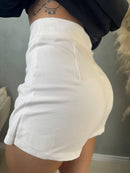 Short Saia Alfaiataria Sarjado - Loja Nayara Machado