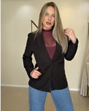 Blazer Feminino Alongado de Alfaiataria