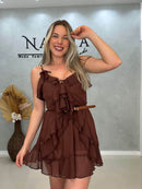 Vestido Babados Boho