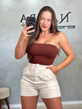 Short Carly (Linho Com Elastano)