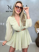 Macaquinho Chiffon Nó