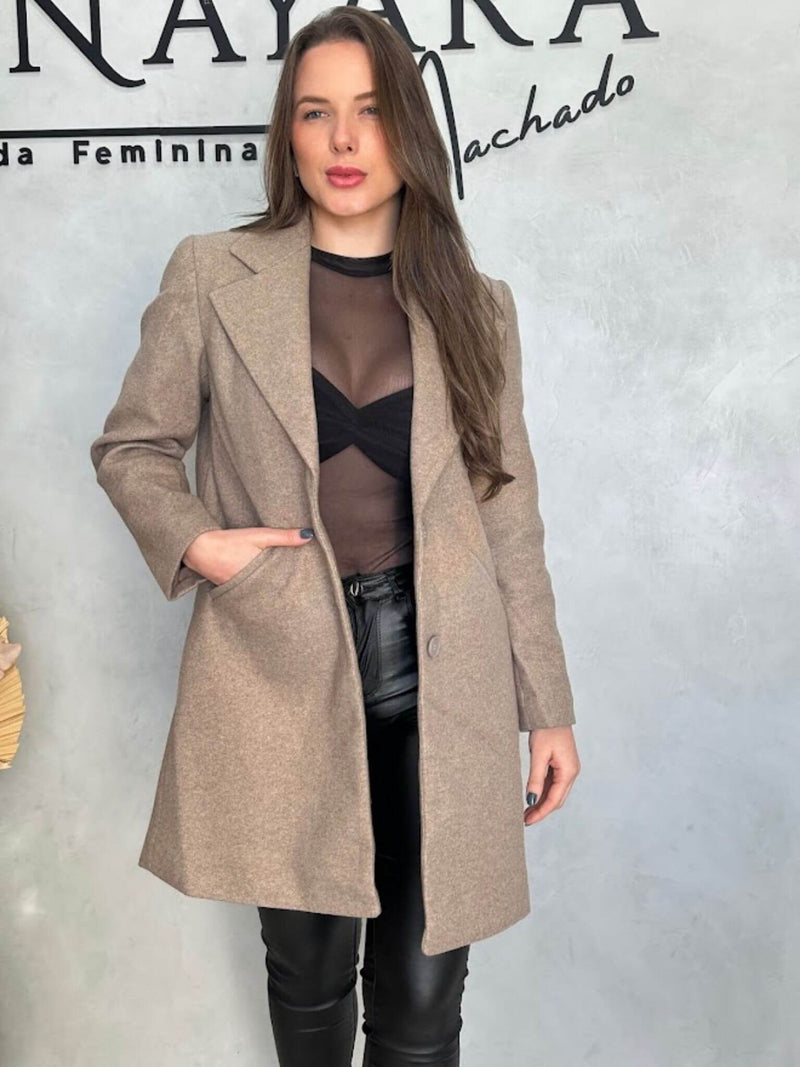 Sobretudo Lã Batida Giada Pellini Safira