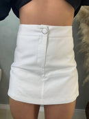 Short Saia Alfaiataria Sarjado - Loja Nayara Machado