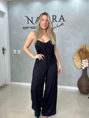 Macacão longo Costas Abertas