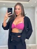 Camisa Linho Gola V Essenza