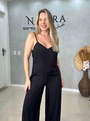 Macacão longo Costas Abertas