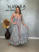 Vestido Indiano Costas em V