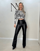 Calça Jeans Resinada Optimist Flare