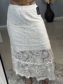 Saia Mídi em Croche Tule