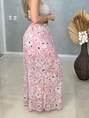 Max Pantalona Floral Aurora - Chiffon