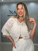 Blusa Bolero Renda
