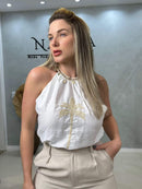 Blusa Alfaiataria Brisa Oceânica