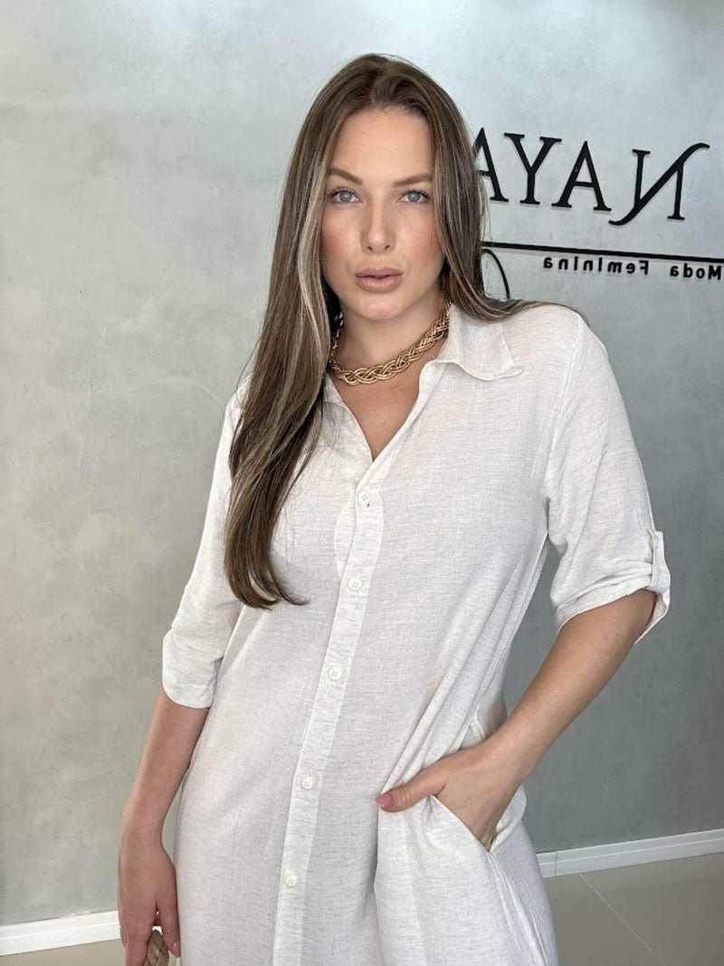 Vestido Chemise Longo