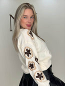 Blusão Modal Bordado nas Mangas Feminino Premium