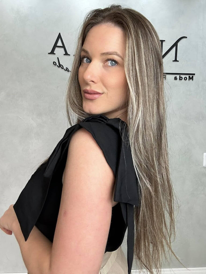 Blusa Alfaiataria Laço no Ombro - Loja Nayara Machado