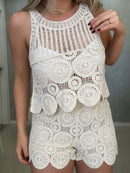 Conjunto Crochê Regata + Short