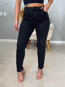 Calça Mom Jeans Com Elastano - Destonada ( 46/48)