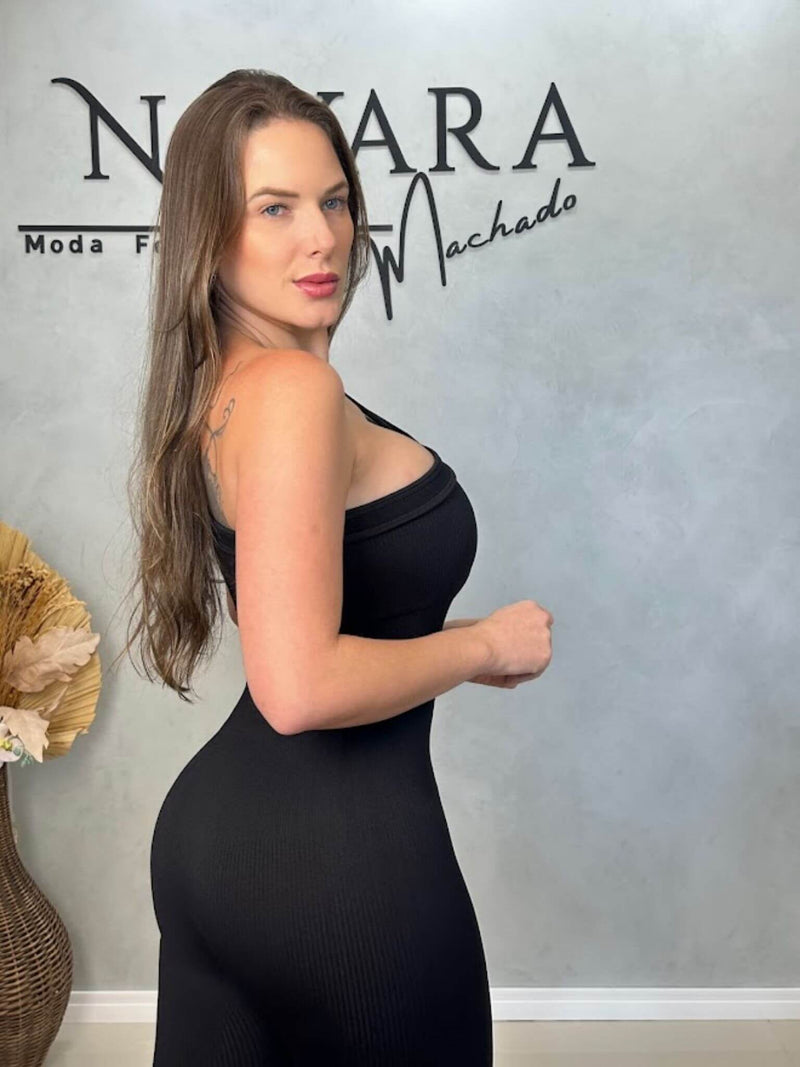 Macacão Shape Up Meia - Um Ombro Só