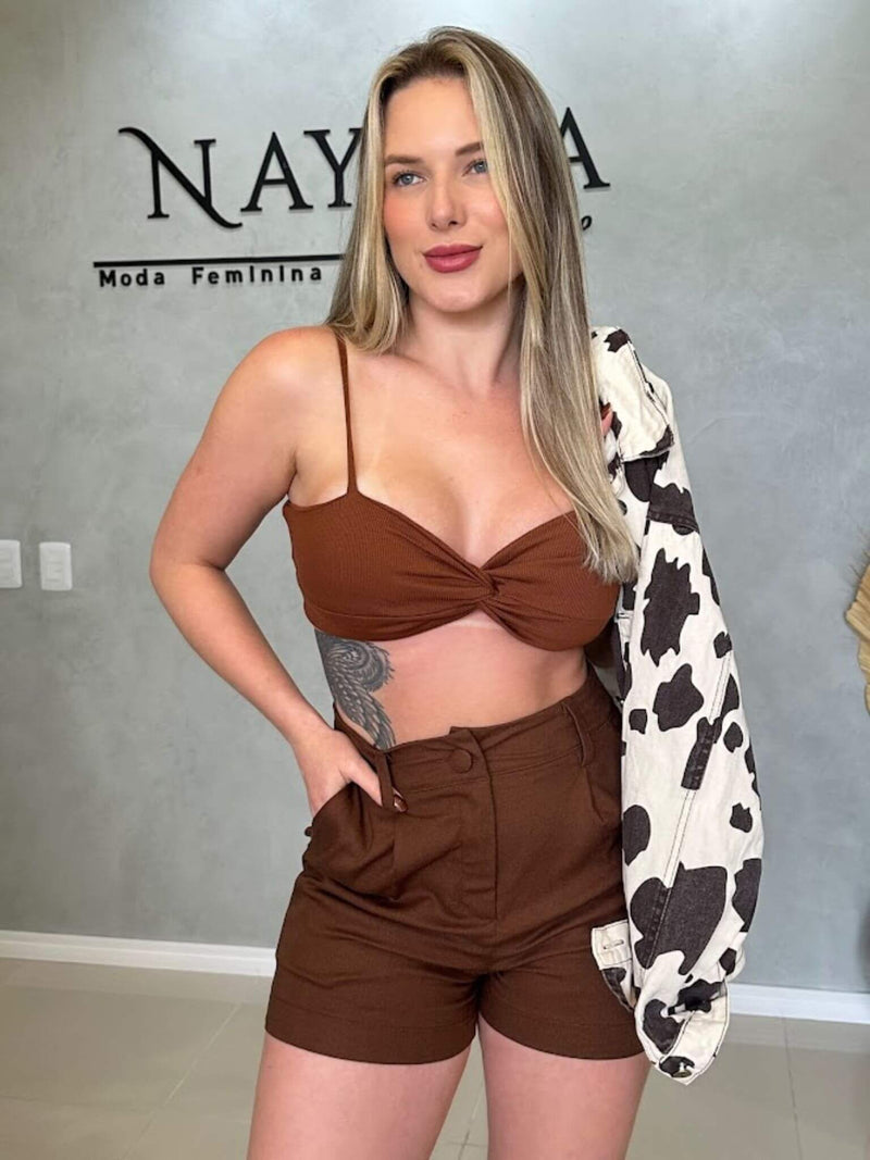 Short Carly (Linho Com Elastano)