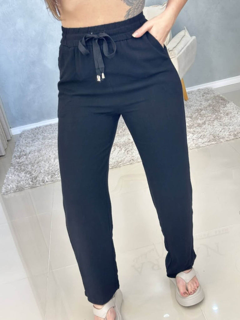 Calça Reta Linho