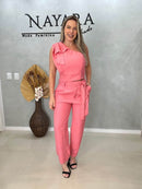 Calça Alfaiataria Liocel Faixa Laço