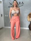 Pantalona Feminina Liberka com Bolsos – Leve e Elegante