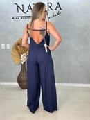 Macacão longo Costas Abertas