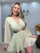 Macaquinho Chiffon Nó