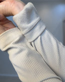 Blusa Térmica Canelado Warm 2 em nude, vista aproximada