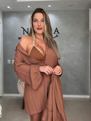 Chemise Vestido Com Saia