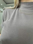 Blusa Modal Importado Canelada - Manga Curta