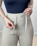 Calça Pantalona de Modal com Elastano