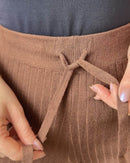 Calça Pantalona de Modal com Elastano