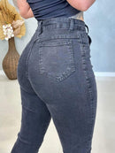 Calça Mom Jeans Com Elastano - Destonada