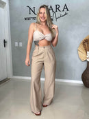 Pantalona Feminina Liberka com Bolsos – Leve e Elegante