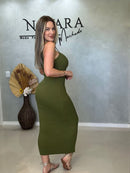 Vestido Modal Longo Alça