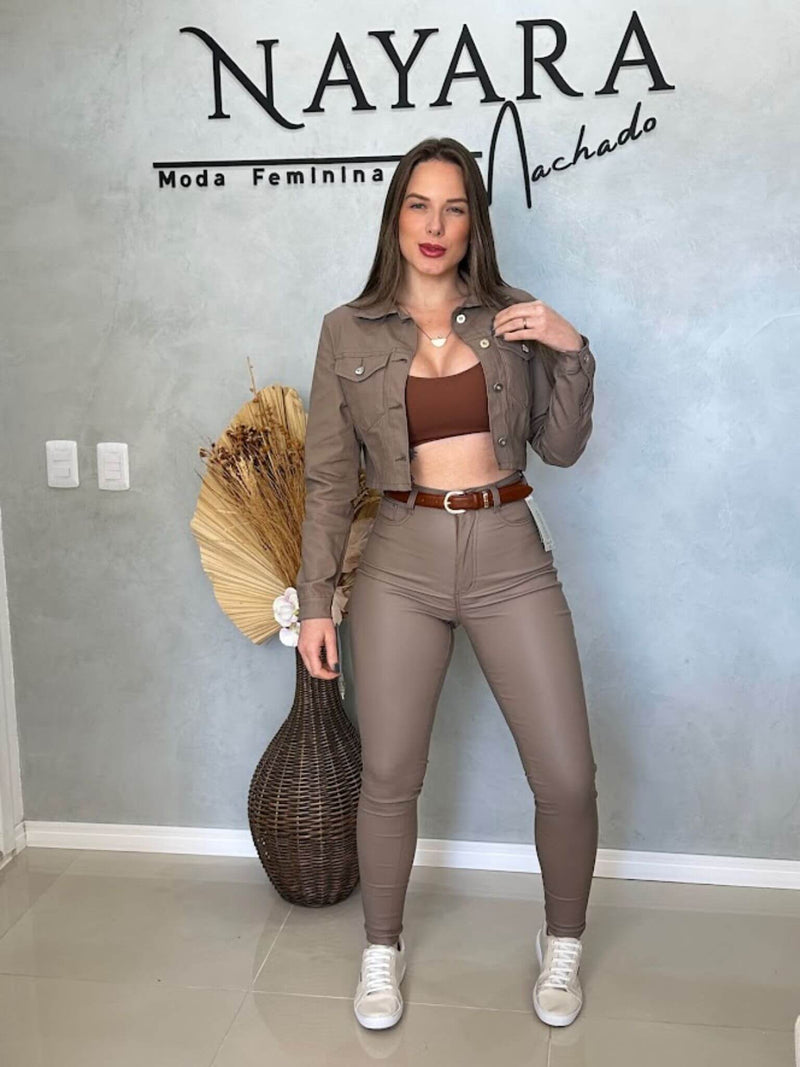 Jaqueta Jeans Resinada Optimist