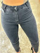 Calça Mom Jeans Com Elastano - Destonada