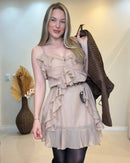 Vestido Babados Boho